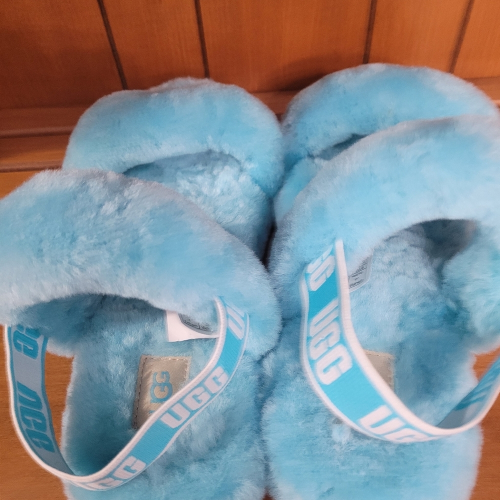 UGG Women's Oasis Blue Slide Slipper Sandals sz 5. New w/out tag - Picture 3 of 5